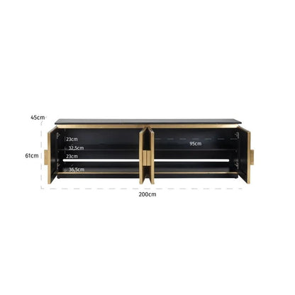 Ironville 4 doors TV Unit - Ideal Furniture ES