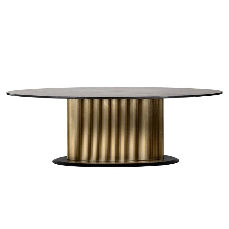 Ironville Oval Dining Table - Ideal Furniture ES