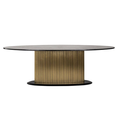 Ironville Oval Dining Table - Ideal Furniture ES