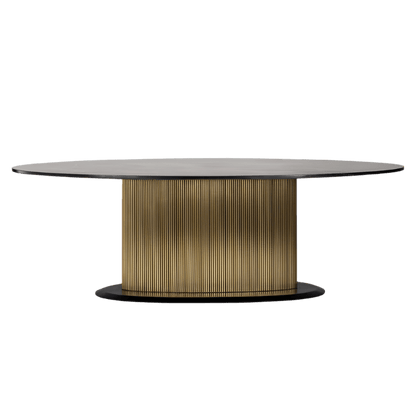 Ironville Oval Dining Table - Ideal Furniture ES