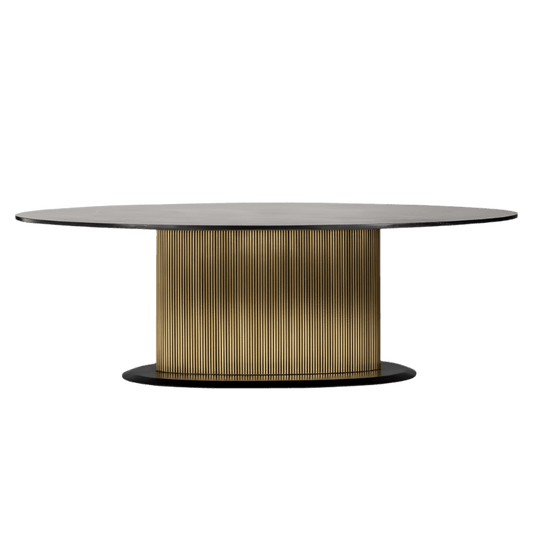 Ironville Oval Dining Table - Ideal Furniture ES