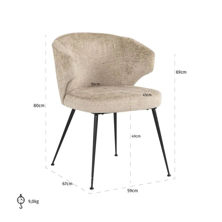 Xandra Dining Chair - Ideal Furniture ES