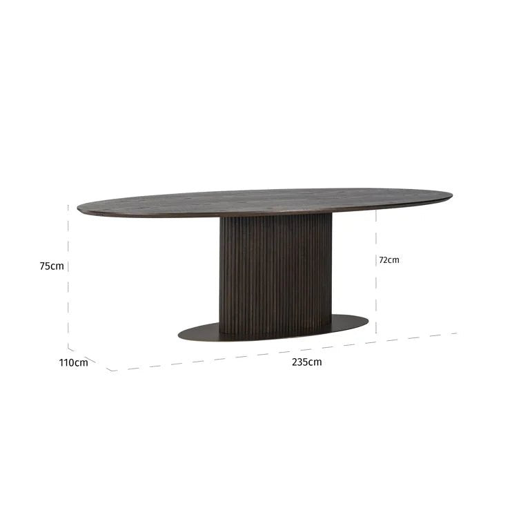 Luxor 235 Oval Dining Table - Ideal Furniture ES