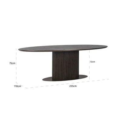 Luxor 235 Oval Dining Table - Ideal Furniture ES