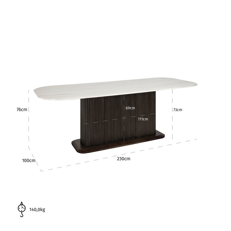 Mayfield Rectangular Dining Table - Ideal Furniture ES
