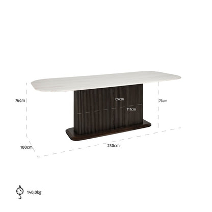 Mayfield Rectangular Dining Table - Ideal Furniture ES