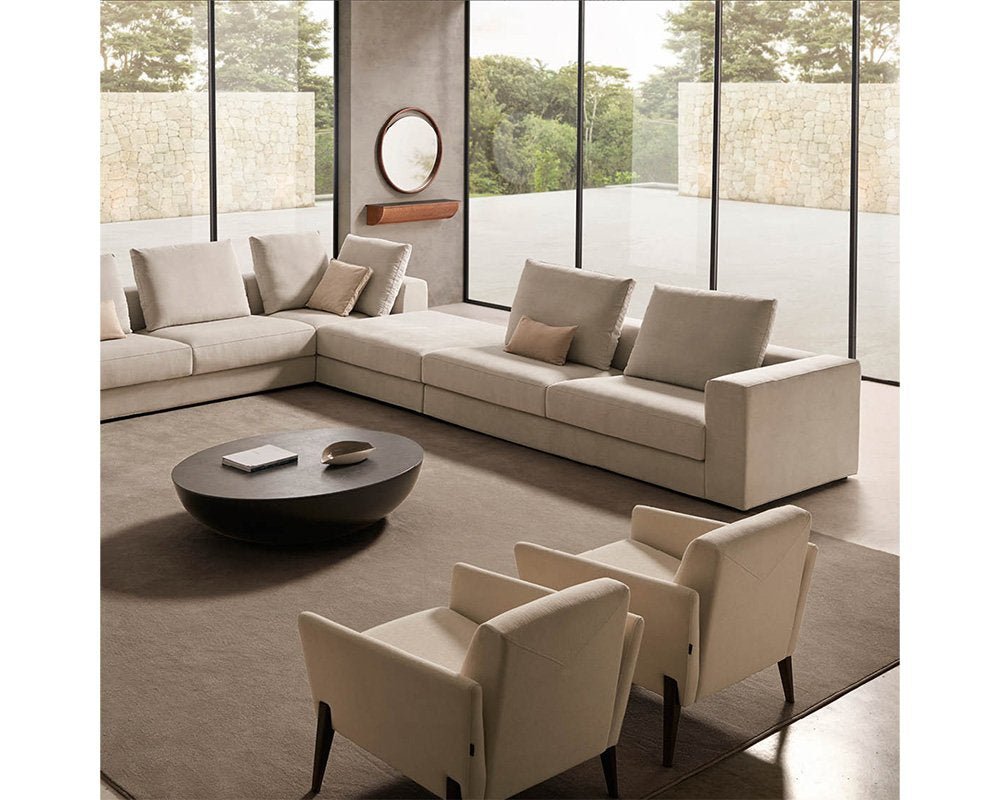 modern minimalist beige sofa without legs 3 seater available in torremolinos, estepona, marbella, bel air.