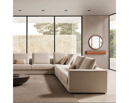 modern minimalist beige sofa without legs 3 seater available in torremolinos, estepona, marbella, bel air.