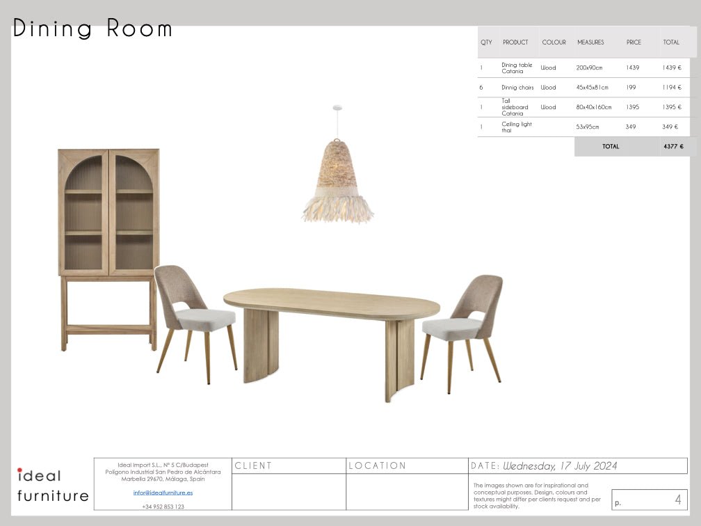 Mediterranean Package - Ideal Furniture ES