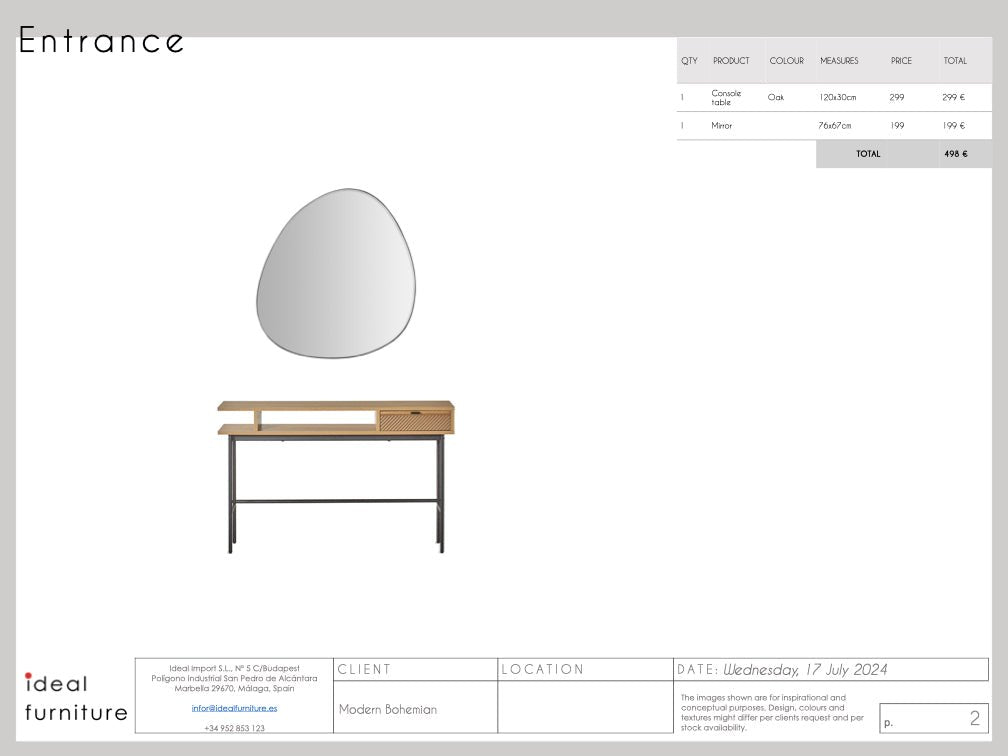 Modern Boheiman Package - Ideal Furniture ES