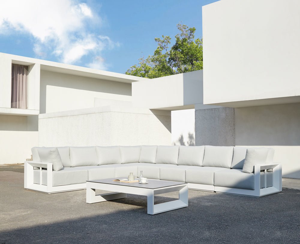 White Onix Corner Sofa - Ideal Furniture ES