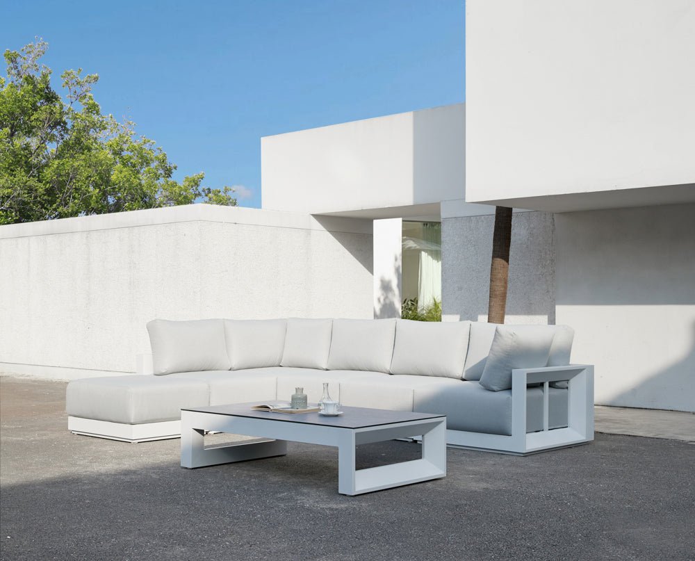 White Onix Corner Sofa - Ideal Furniture ES