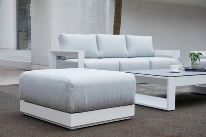 White Onix Puff - Ideal Furniture ES