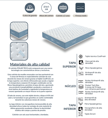 Polar Tech Mattress - Ideal Furniture ES