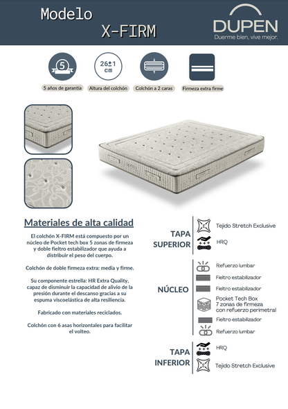 X - firm Mattress - Ideal Furniture ES