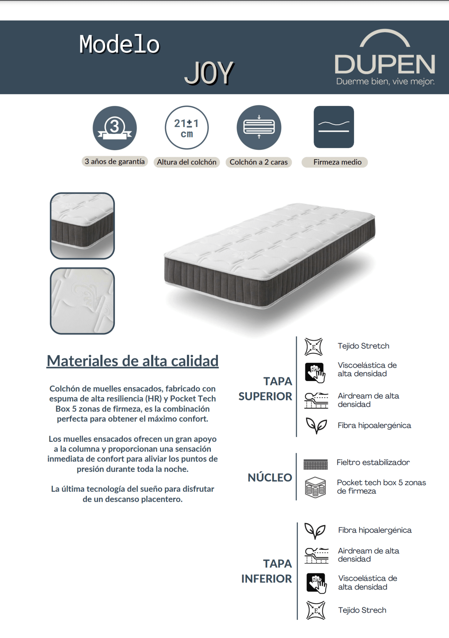 Joy Mattress - Ideal Furniture ES