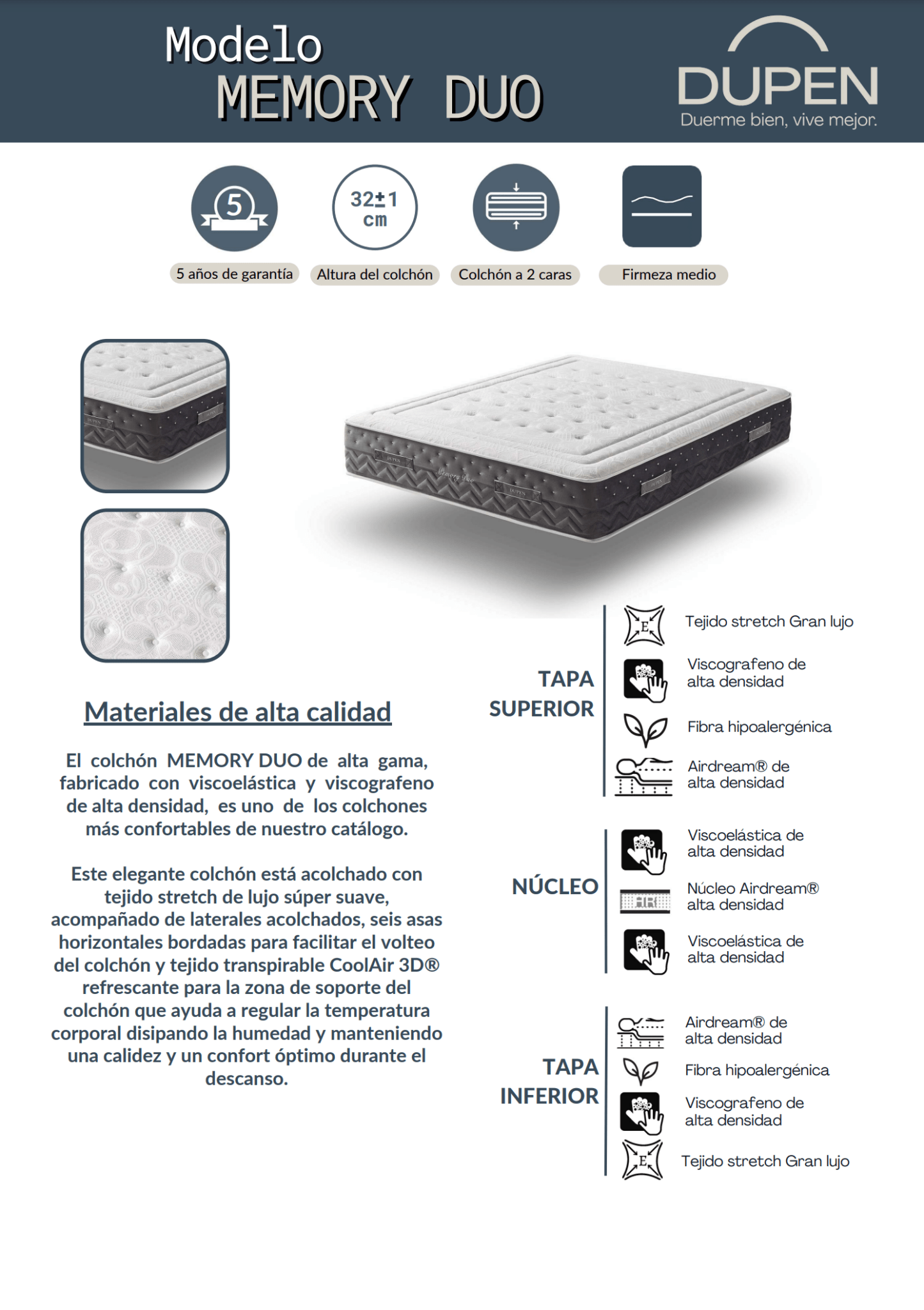 Memory Duo Mattress - Ideal Furniture ES