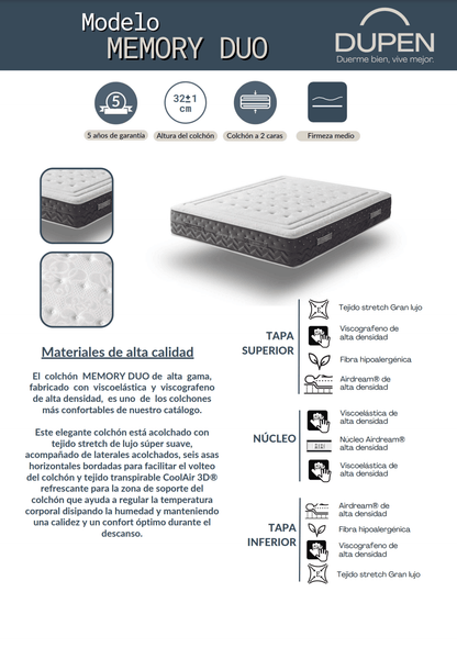 Memory Duo Mattress - Ideal Furniture ES