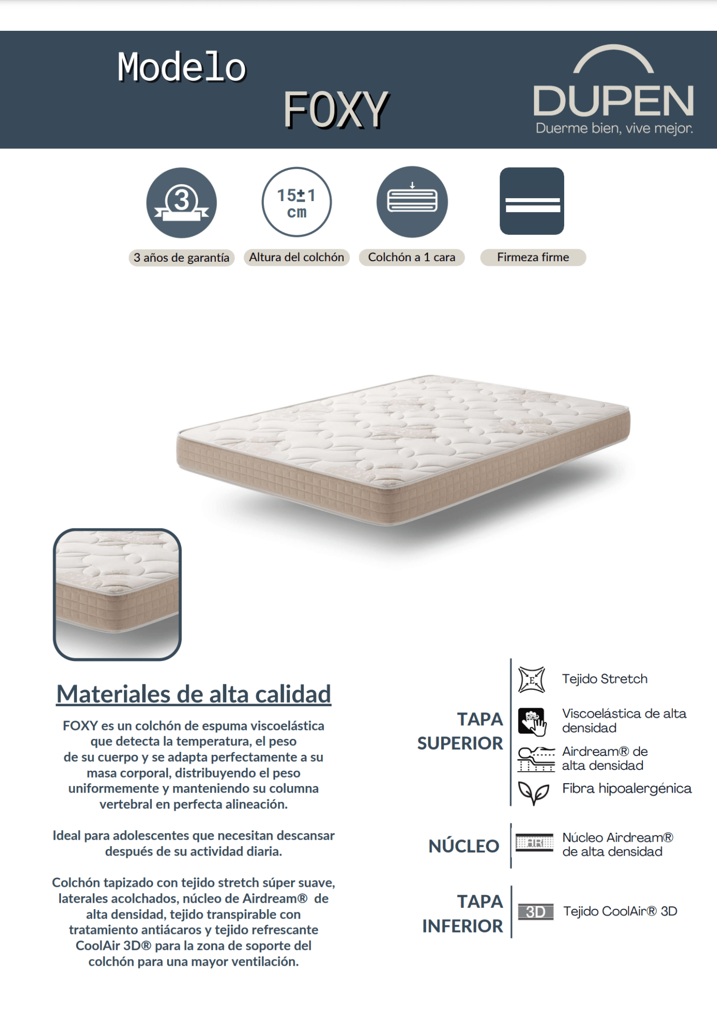 Foxy Mattress - Ideal Furniture ES