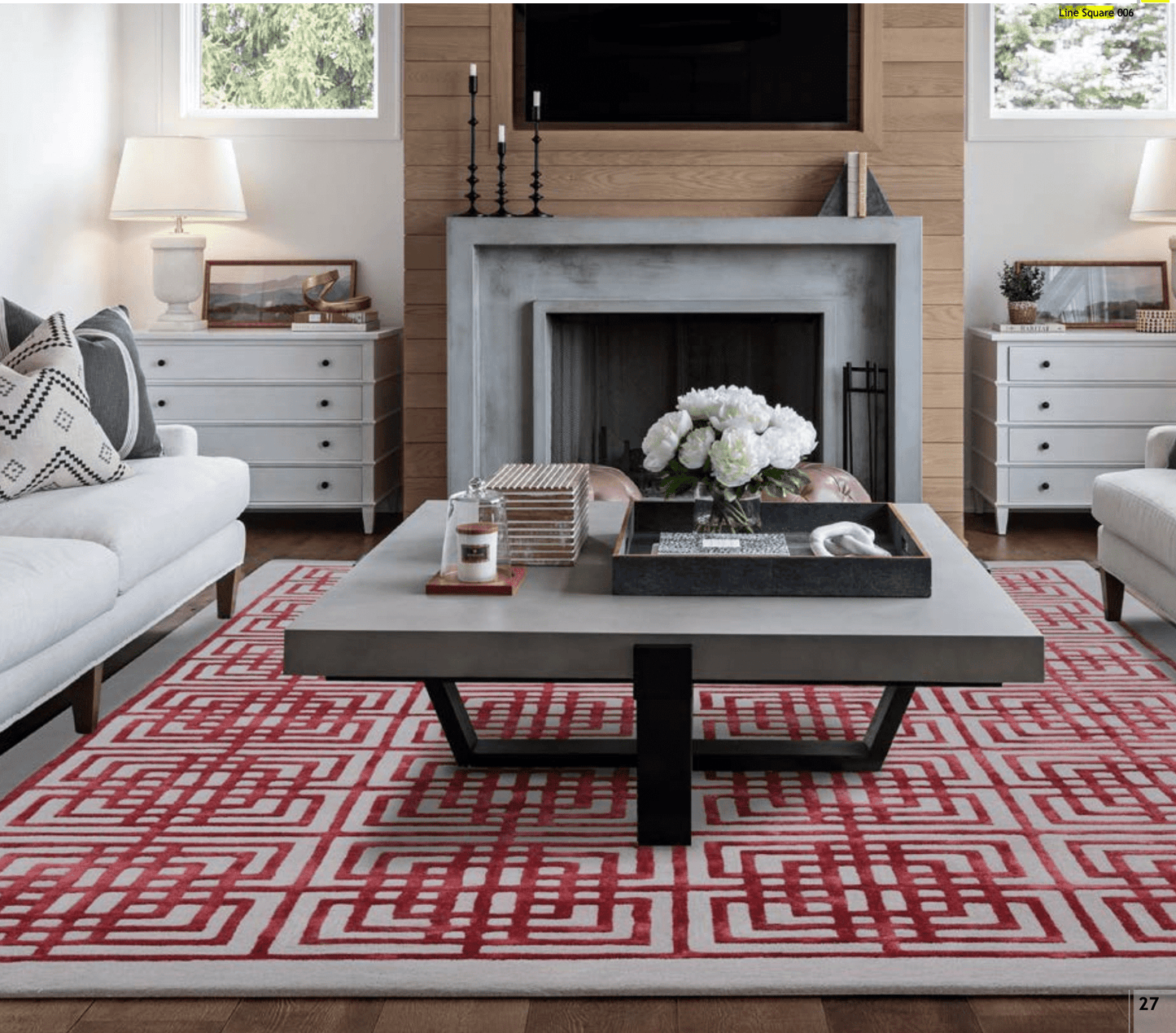 Line Square rug - Ideal Furniture ES