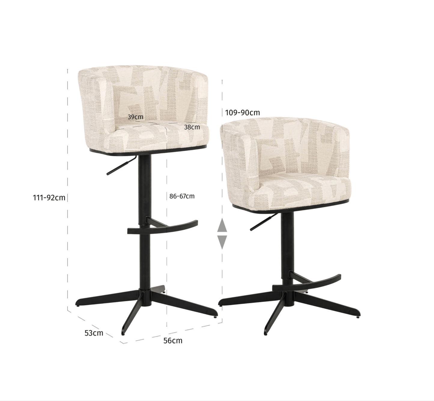 Cheyenne Bar Stool - Ideal Furniture ES
