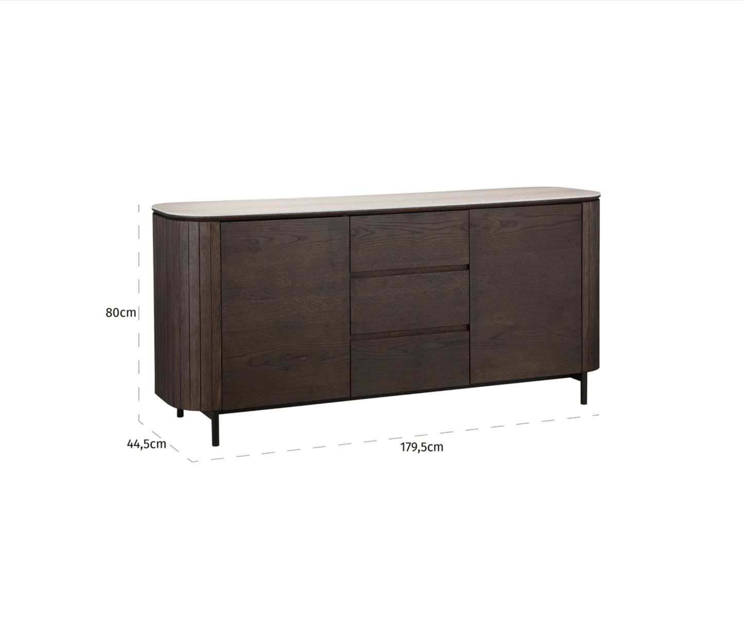 Ritz Brown Sideboard - Ideal Furniture ES
