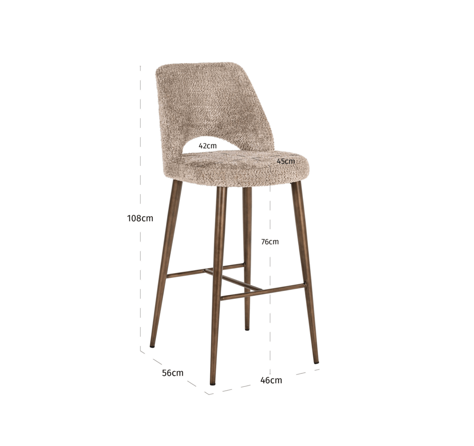 Delphine Bar Stool - Ideal Furniture ES