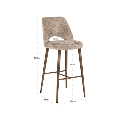 Delphine Bar Stool - Ideal Furniture ES