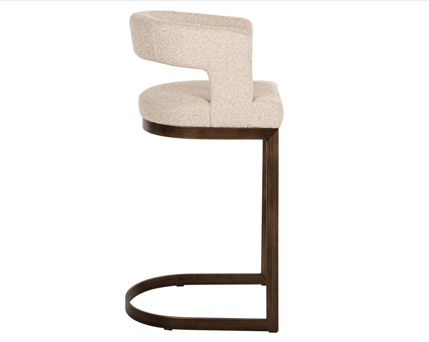 Ellis Biscotti Bar Stool - Ideal Furniture ES