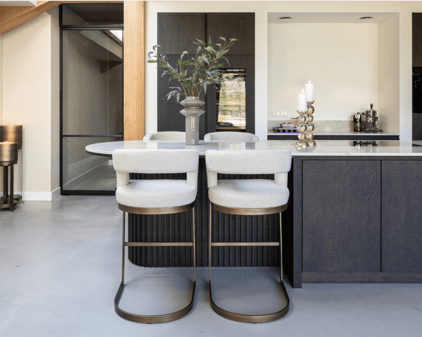 Ellis Biscotti Bar Stool - Ideal Furniture ES