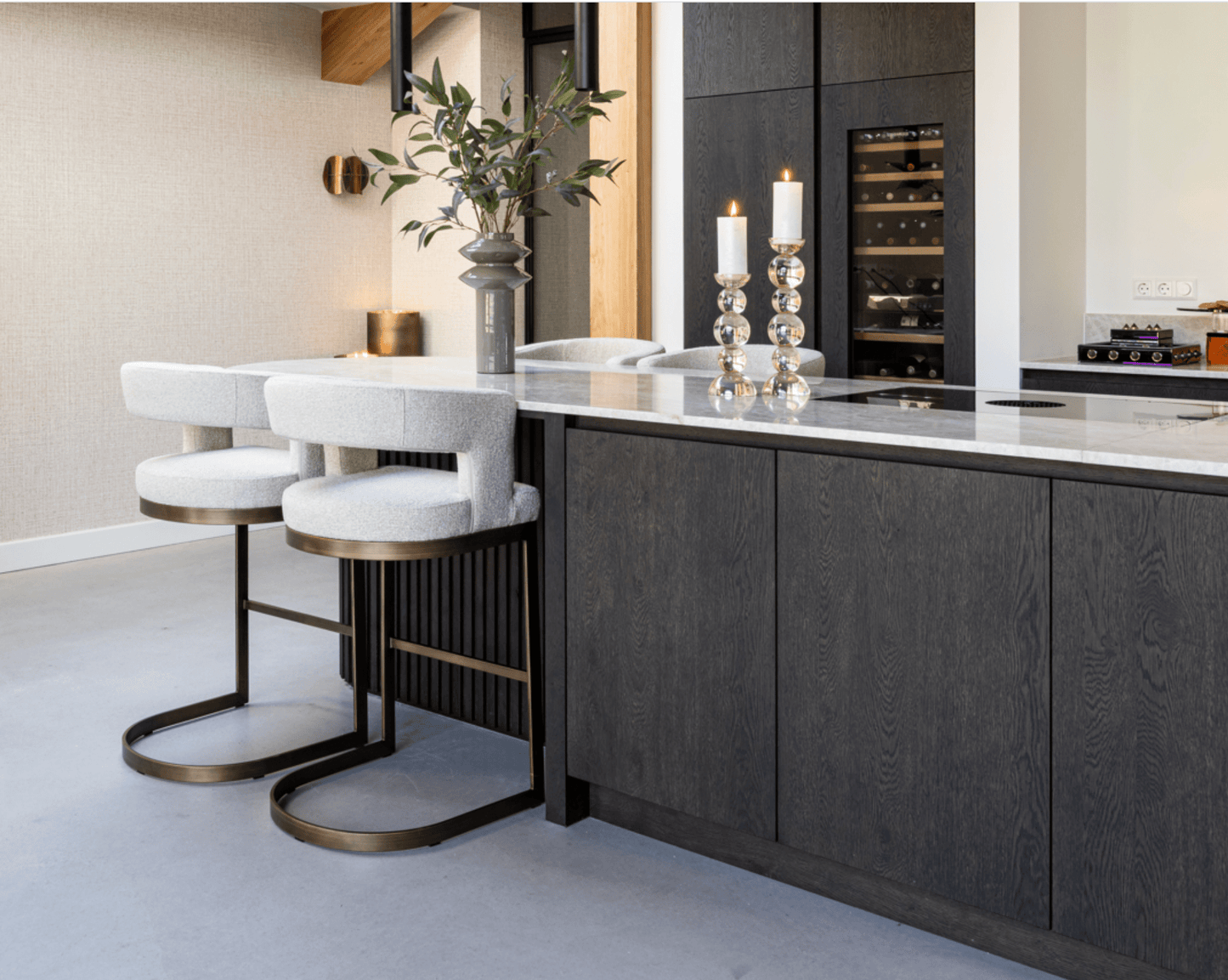 Ellis Biscotti Bar Stool - Ideal Furniture ES