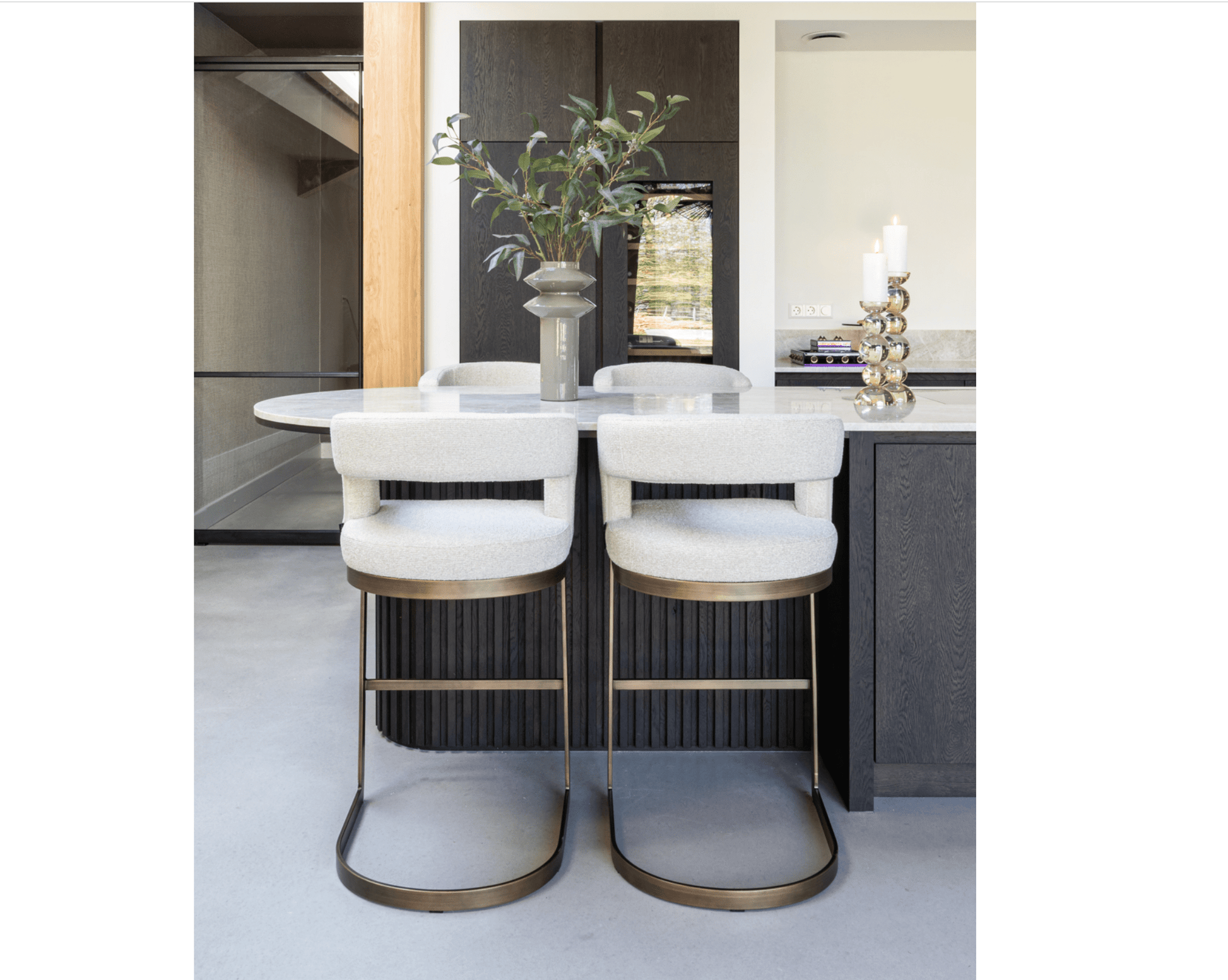Ellis Biscotti Bar Stool - Ideal Furniture ES