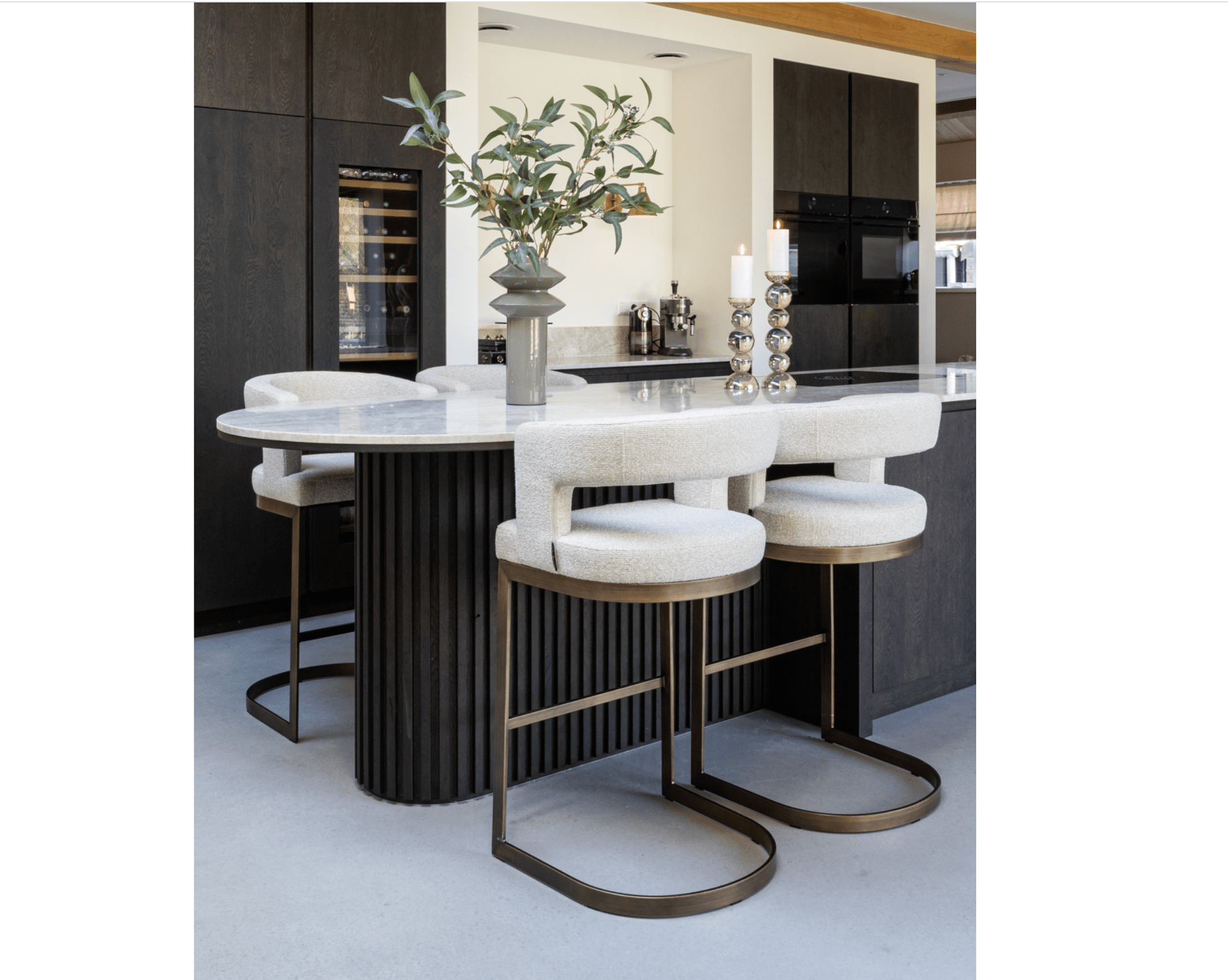Ellis Biscotti Bar Stool - Ideal Furniture ES