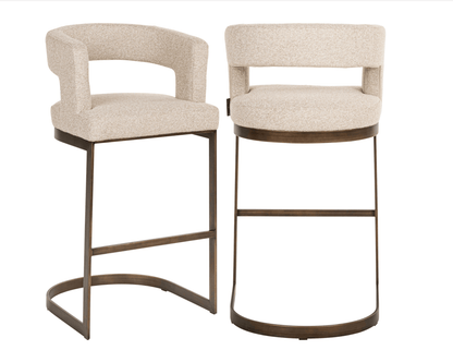 Ellis Biscotti Bar Stool - Ideal Furniture ES