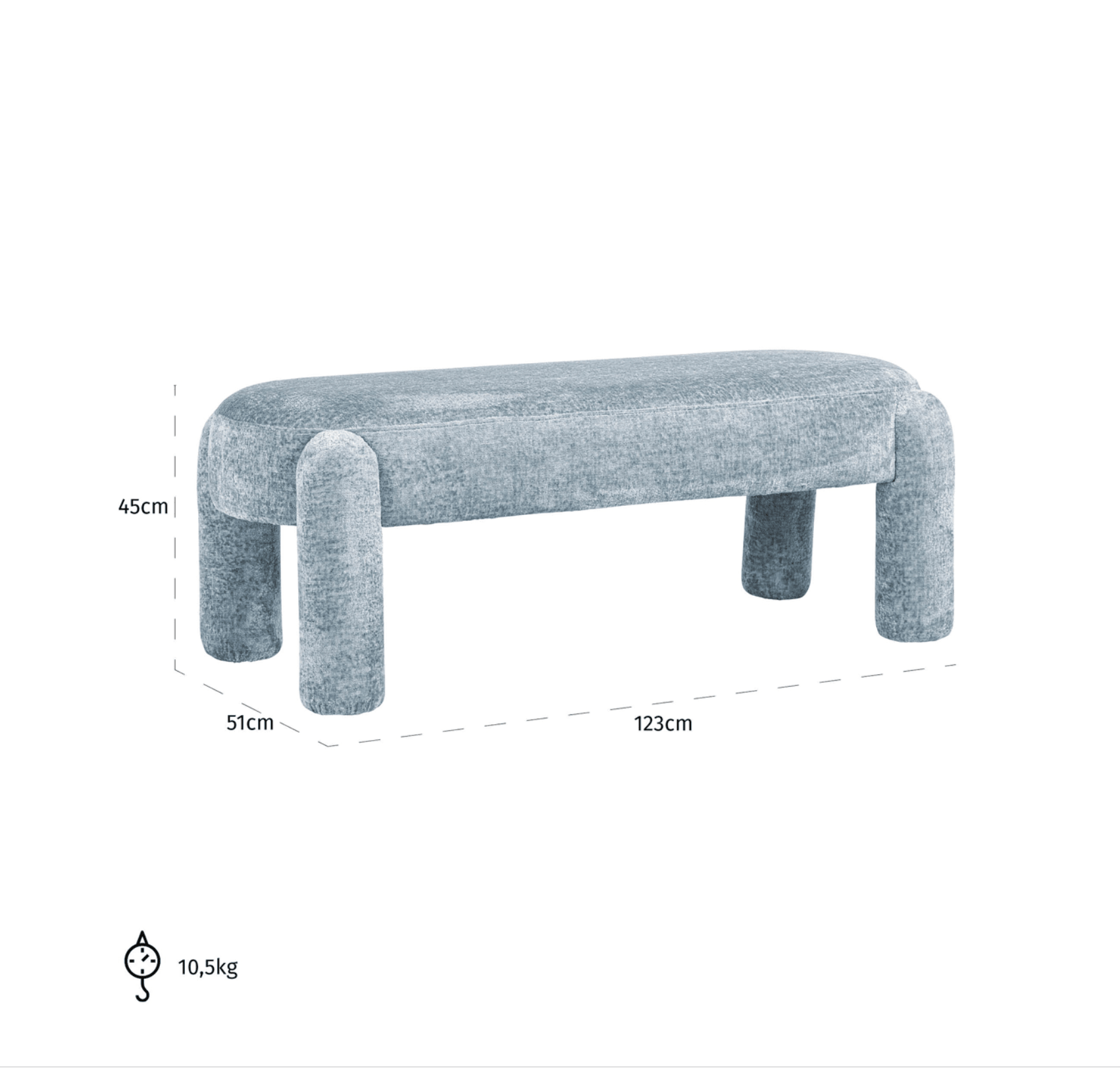 Holly Ottoman - Ideal Furniture ES