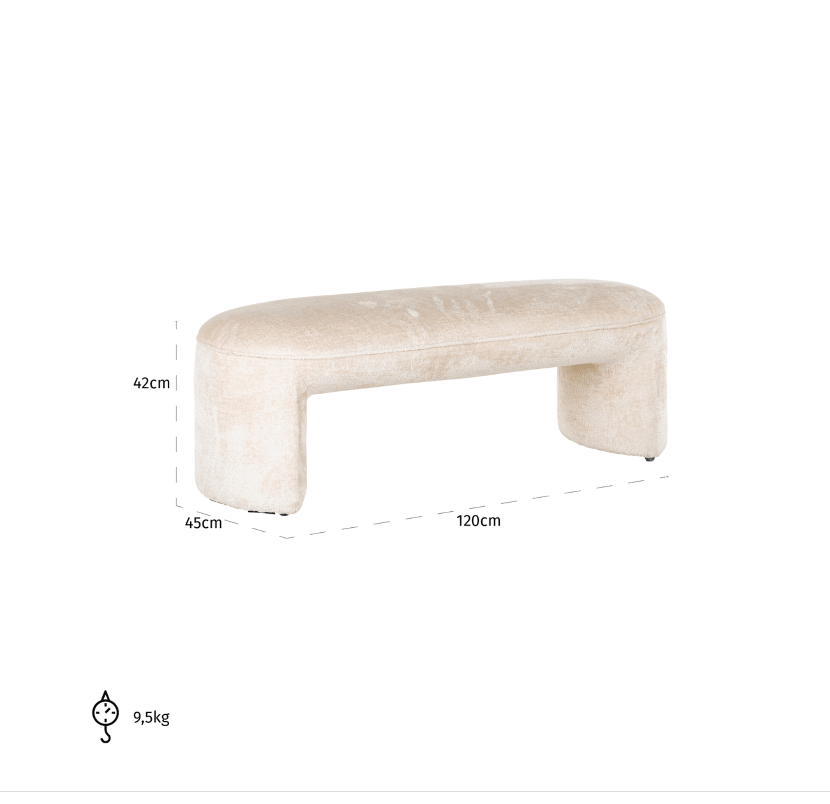 Fargo Ottoman - Ideal Furniture ES