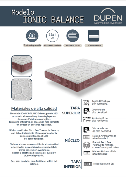 Ionic Balance Mattress - Ideal Furniture ES