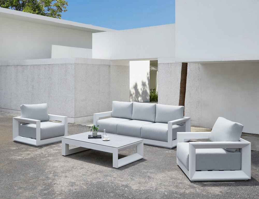 White Onix Living Chair - Ideal Furniture ES