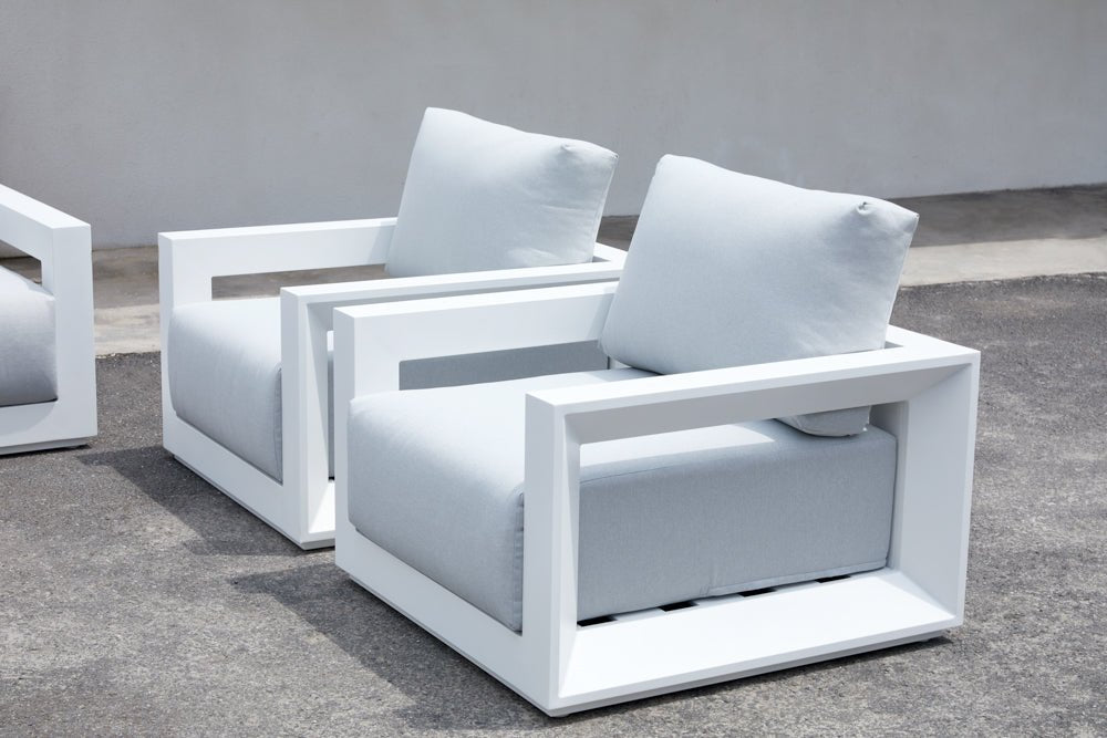 White Onix Living Chair - Ideal Furniture ES