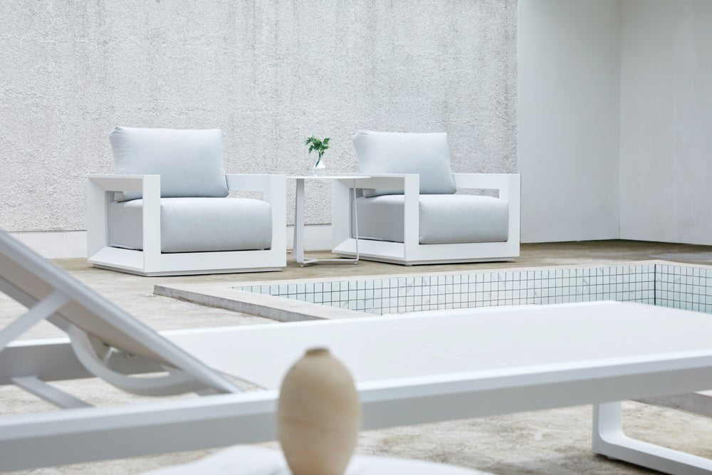 White Onix Living Chair - Ideal Furniture ES