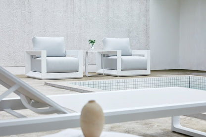 White Onix Living Chair - Ideal Furniture ES