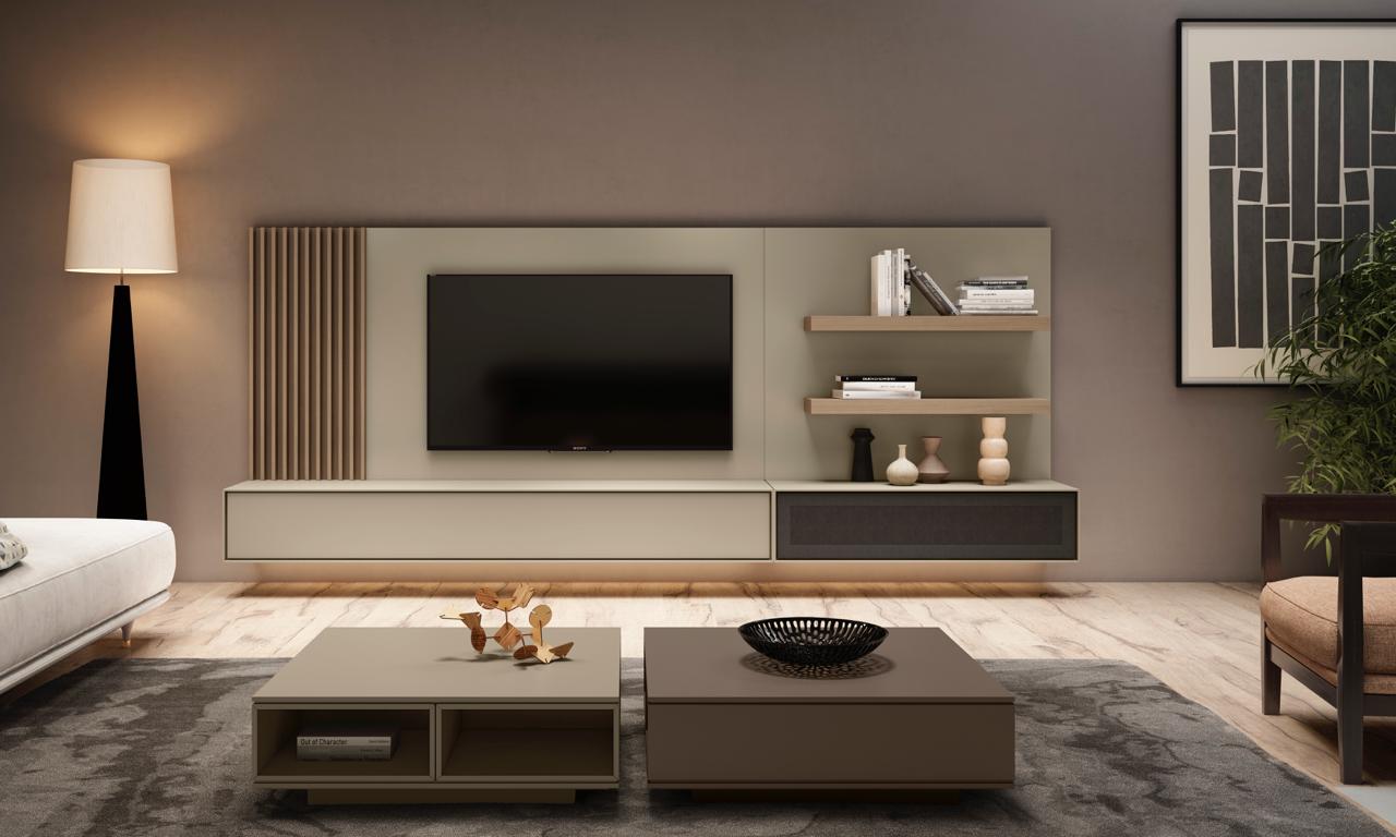 TV Unit Composition 714 design - Ideal Furniture ES