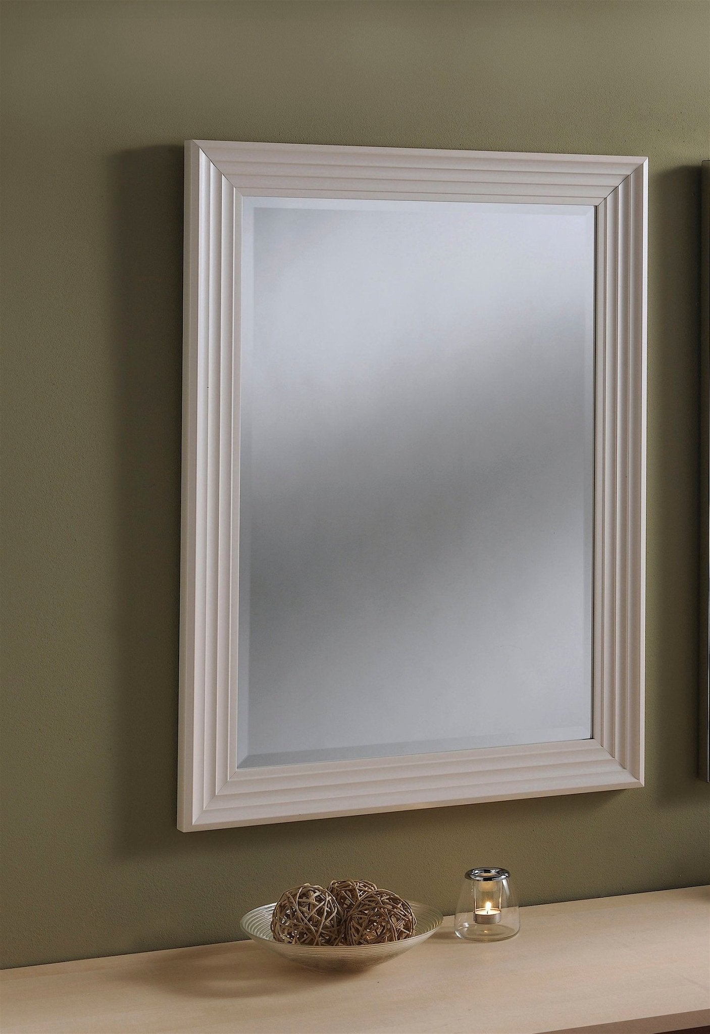 Steps White Mirror - Ideal Furniture ES