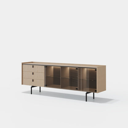 Collin Glass Sideboard - Ideal Furniture ES