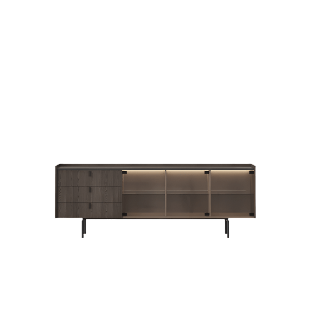 Collin Glass Sideboard - Ideal Furniture ES