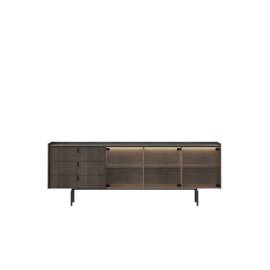 Collin Glass Sideboard - Ideal Furniture ES
