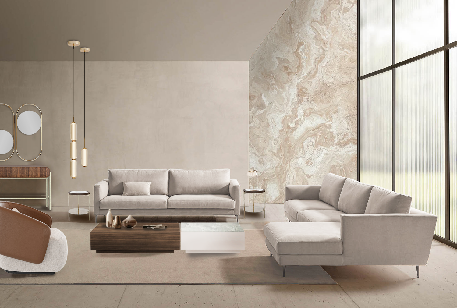 art deco interior design package with living room, dining room, bedroom furintures available in marbella, malaga, estepona, manilva, costa del sol.