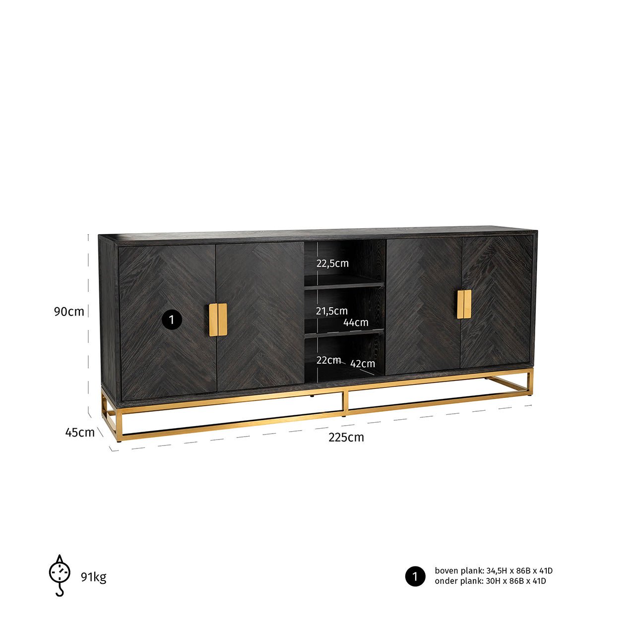 Blackbone sideboard - Ideal Furniture ES