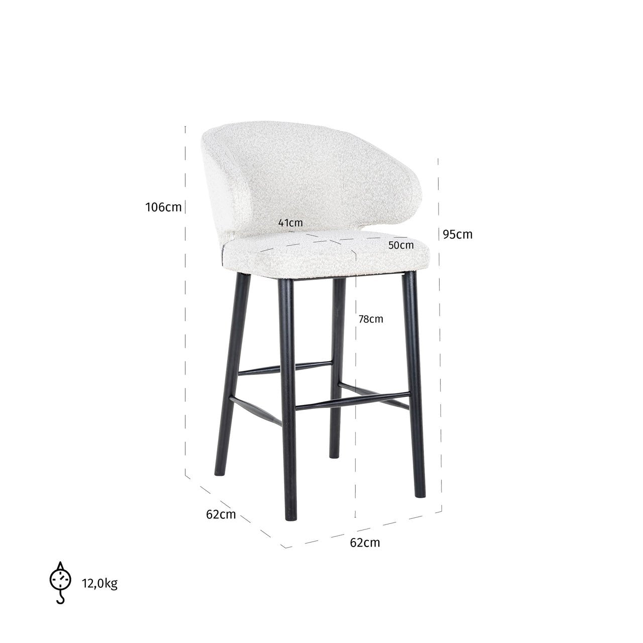 Indigo Bar Stool - Ideal Furniture ES