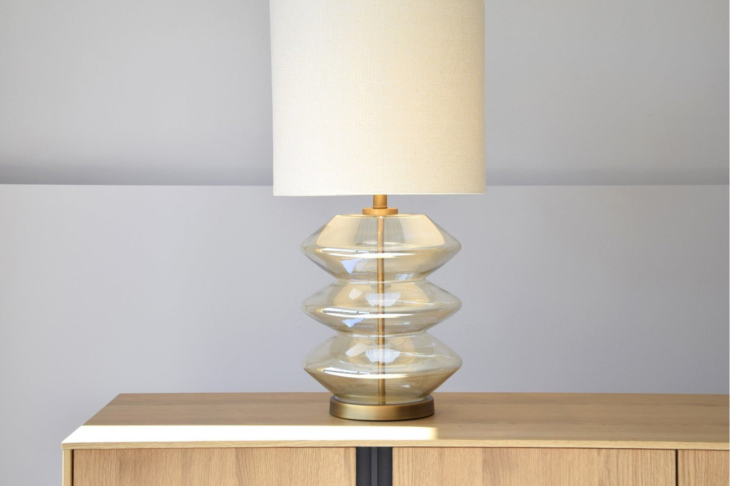 Zigzag Gold Lamp - Ideal Furniture ES